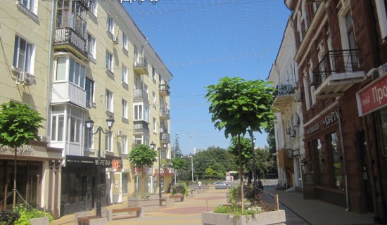 Переулок Соборный вид на улицу Большая Садовая
