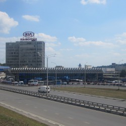 Вид на автовокзал (со стороны посадочной зоны)